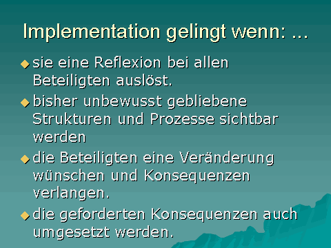 Implementation