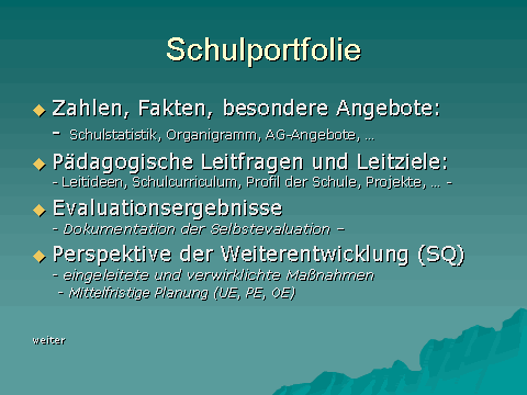 Schulportfolio