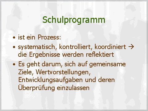 Schulprogramm